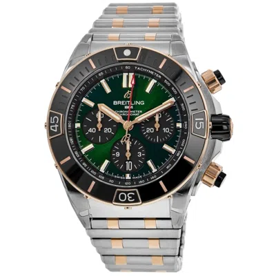 Breitling Super Chronomat B01 44 Green Chronograph Dial Steel Men's Watch Ub0136251l1u1