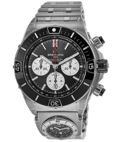 Pre-owned Breitling Super Chronomat B01 44 Utc Steel Men's Watch Ab0136251b1a2 Utc