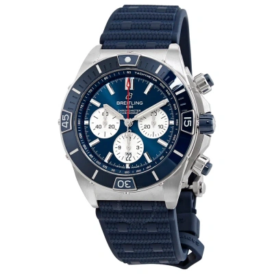 Breitling Super Chronomat B01 Chronograph Automatic Chronometer Blue Dial Men's Watch Ab0136161c1s1