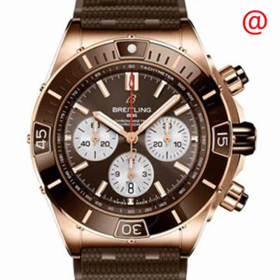 Breitling Super Chronomat Chronograph Automatic 18kt Rose Gold Chronometer Brown Dial Men's Watch Rb In Brown / Gold / Rose / Rose Gold
