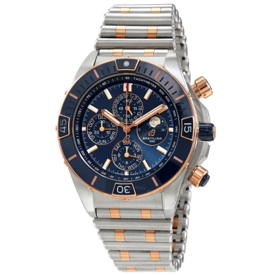 Breitling Super Chronomat Four-year Calender Chronograph Automatic Blue Dial Men's Watch U19320161c1 In Neutral