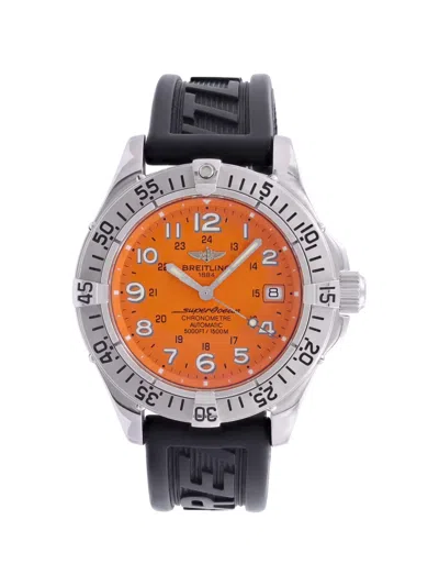Pre-owned Breitling Super Ocean 42mm Watch In Orange