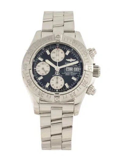 Pre-owned Breitling Super Ocean Chronograph Watch, 43mm In Multicolor