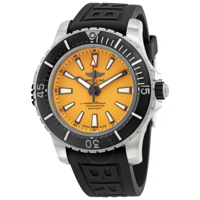 Breitling Superocean 48 Titanium Automatic Chronometer Men's Watch E17369241i1s1 In Black / Grey / Yellow