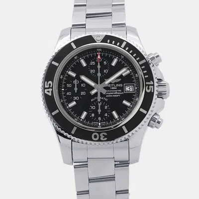 Pre-owned Breitling Superocean A13311c9/bf98 Black Stainless Steel Automatic Men's Watches 42mm