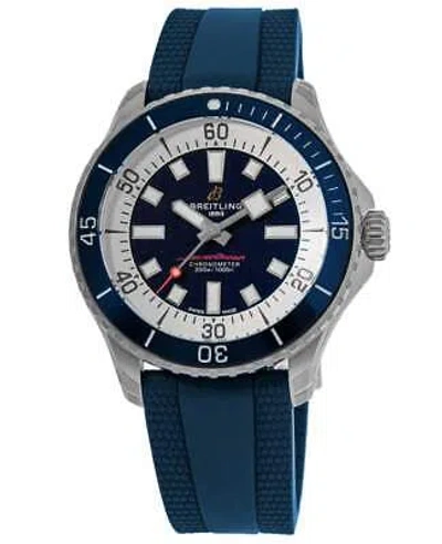 Pre-owned Breitling Superocean Automatic 42 Blue Dial Men's Watch A17375e71c1s1