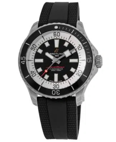 Pre-owned Breitling Superocean Automatic 44 Black Dial Men's Watch A17376211b1s1
