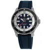 Breitling Superocean Automatic 44 Blue Dial Rubber Strap Men's Watch A17376211c1s1 In Black