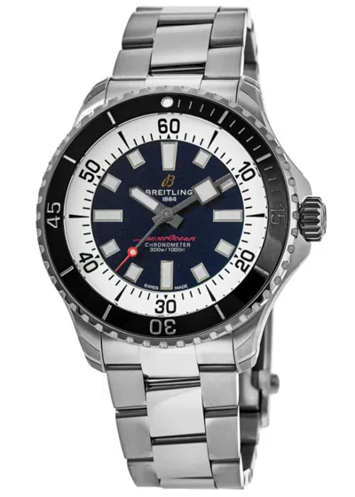 Breitling Superocean Automatic 44 Blue Dial Steel Men's Watch A17376211c1a1
