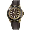 Breitling Superocean Automatic 44 Brown Dial Bronze Rubber Strap Men's Watch N17376201q1s1 In Brown