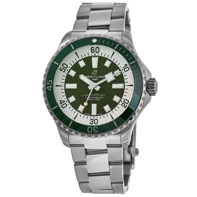 Breitling Superocean Automatic 44 Green Dial Steel Men's Watch A17376a31l1a1