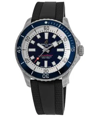 Pre-owned Breitling Superocean Automatic 46 Blue Dial Men's Watch A17378e71c1s2