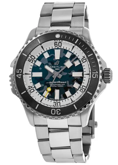 Breitling Superocean Automatic 46 Super Diver Grey Dial Titanium Men's Watch E10379351b1e1 In Metallic