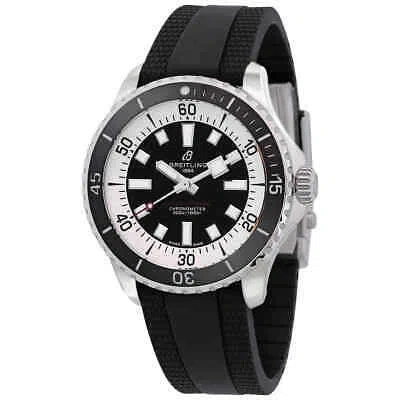 Pre-owned Breitling Superocean Automatic Black Dial Men's Watch A17376211b1s1