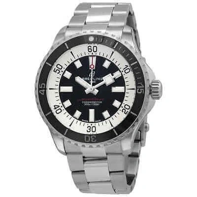 Pre-owned Breitling Superocean Automatic Chronometer Black Dial Men's Watch A17376211b1a1