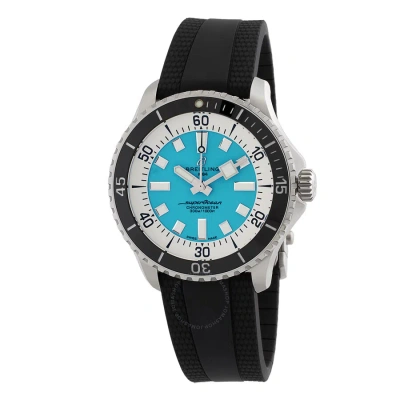 Breitling Superocean Automatic Chronometer Blue Dial Men's Watch A17376211l2s1 In Black / Blue