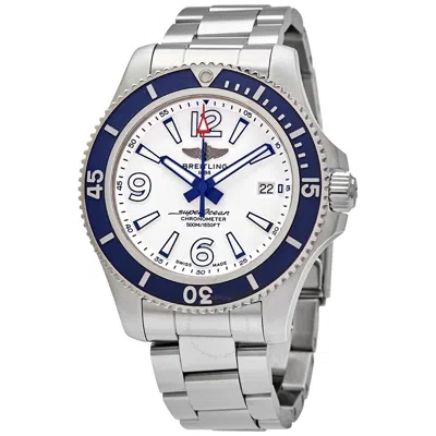 Breitling Superocean Automatic White Dial Men's Watch A17366d81a1a1 In Blue/white/silver Tone