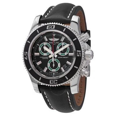 Breitling Superocean Chronograph Quartz Chronometer Black Dial Men's Watch A73310a8bb75