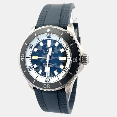 Pre-owned Breitling Superocean E10379351b1s1 Automatic Grey Titanium Men's Wristwatch 46 Mm In Gray