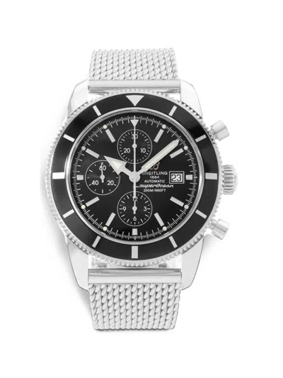 Pre-owned Breitling Superocean Heritage 46mm Watch In Black