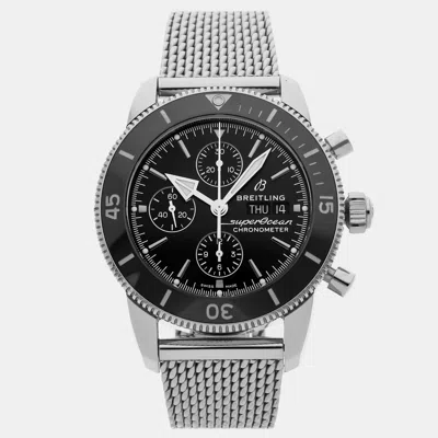Pre-owned Breitling Superocean Heritage A13313121b1a1 Black Stainless Steel Automatic Men's Watches 44mm