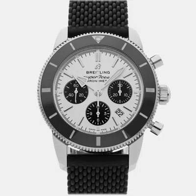 Pre-owned Breitling Superocean Heritage Ab0162121g1s1 Silver Stainless Steel Automatic Men's Watches 44mm