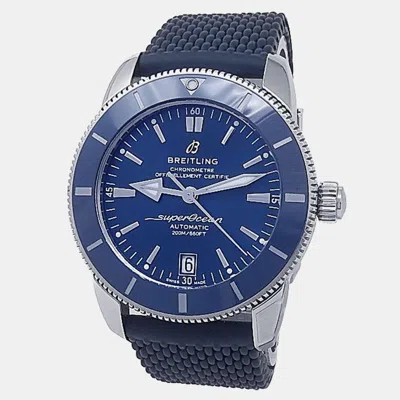 Pre-owned Breitling Superocean Heritage Ab2010 Automatic Blue Stainless Steel Men's Wristwatch 42 Mm