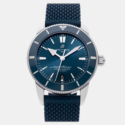 Pre-owned Breitling Superocean Heritage Ab2030161c1s1 Blue Stainless Steel Automatic Men's Watches 44mm