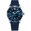 Breitling Superocean Heritage Automatic 42 Blue Dial Rubber Strap Men's Watch Ab3111161c1s1