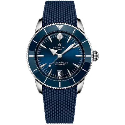 Breitling Superocean Heritage Automatic 42 Blue Dial Rubber Strap Men's Watch Ab3111161c1s1