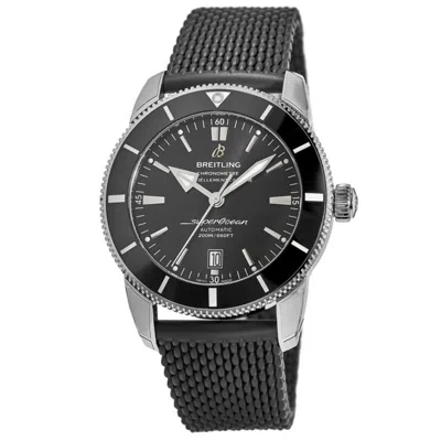 Breitling Superocean Heritage Automatic 46 Black Dial Ceramic Bezel Rubber Strap Men's Watch Ab2020121b1s1