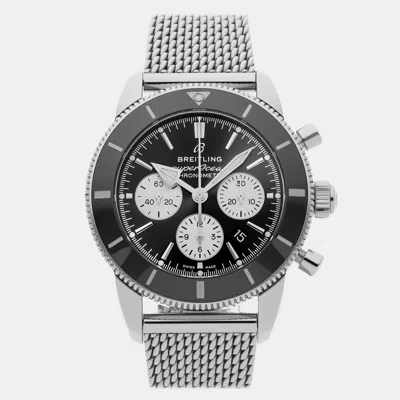 Pre-owned Breitling Superocean Heritage B01 Ab0162121b1a1 Black Stainless Steel Automatic Men's Watches 44mm
