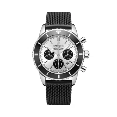 Pre-owned Breitling Superocean Heritage B01 Chronograph 44 Black Rubber Ab0162121g1s1