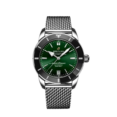Pre-owned Breitling Superocean Heritage B20 Automatic 42 Green Dial Watch Ab2010121l1a1