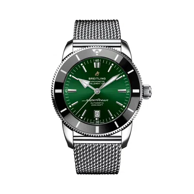 Pre-owned Breitling Superocean Heritage B20 Automatic 46 Green Dial Watch Ab2020121l1a1