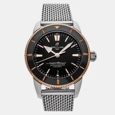 Pre-owned Breitling Superocean Heritage B20 Ub2030121b1a1 Black Stainless Steel Automatic Men's Watches 44mm