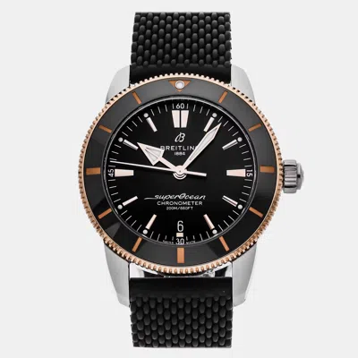 Pre-owned Breitling Superocean Heritage B20 Ub2030121b1s1 Black 18k Rose Gold Stainless Steel Automatic Men's Watches 44