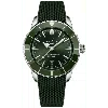 Breitling Superocean Heritage B31 Automatic 44 Green Dial Rubber Strap Men's Watch Ab3112361l1s1 In Black