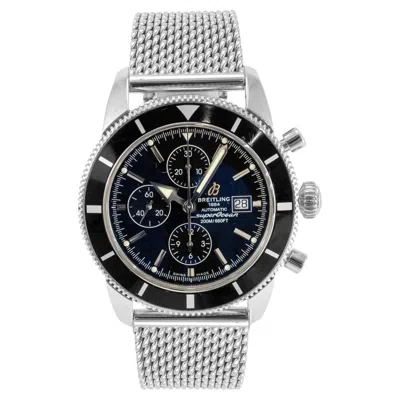 Pre-owned Breitling Superocean Heritage Chronograph 46mm A13320 Stainless Steel Watch In Multi