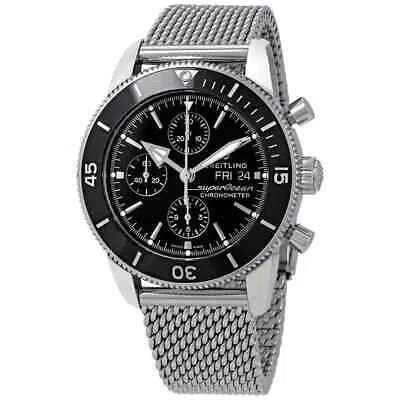 Pre-owned Breitling Superocean Heritage Ii Chronograph Automatic Black Dial Men's Watch