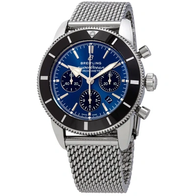 Breitling Superocean Heritage Ii Chronograph Automatic Blue Dial Men's Watch Ab0162121c1a1 In Black / Blue