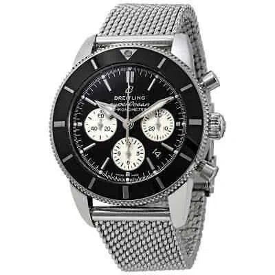 Pre-owned Breitling Superocean Heritage Ii Chronograph Automatic Chronometer Black Dial