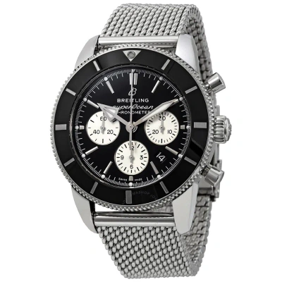 Breitling Superocean Heritage Ii Chronograph Automatic Chronometer Black Dial Men's Watch Ab0162121b In Black / Silver