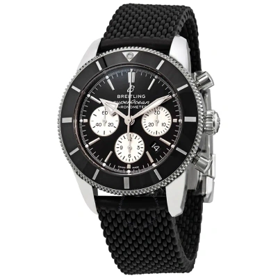Breitling Superocean Heritage Ii Chronograph Automatic Chronometer Black Dial Men's Watch Ab0162121b In Black / Silver