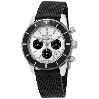 Breitling Superocean Heritage Ii Chronograph Automatic Chronometer Silver Dial Men's Watch Ab0162121 In Black