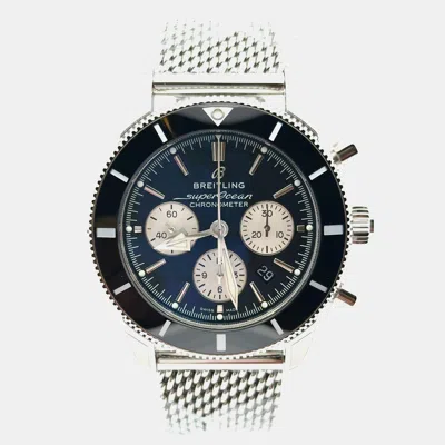 Pre-owned Breitling Superocean Heritage Ii Chronograph B01 Ab0162121b1a1 Automatic Black Stainless Steel Men's Wristwatc