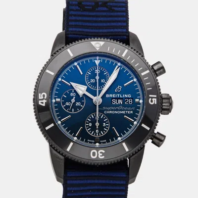 Pre-owned Breitling Superocean Heritage M133132a1c1w1 Blue Stainless Steel Automatic Men's Watches 44mm