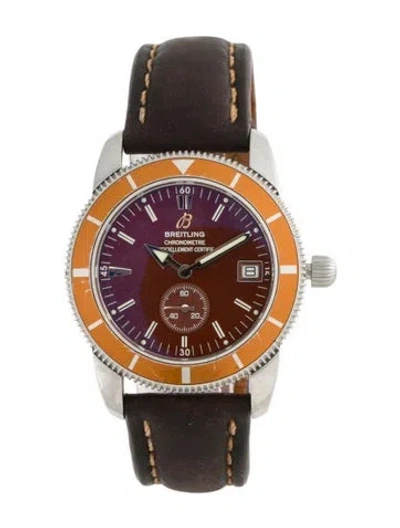 Pre-owned Breitling Superocean Heritage Watch In Multi