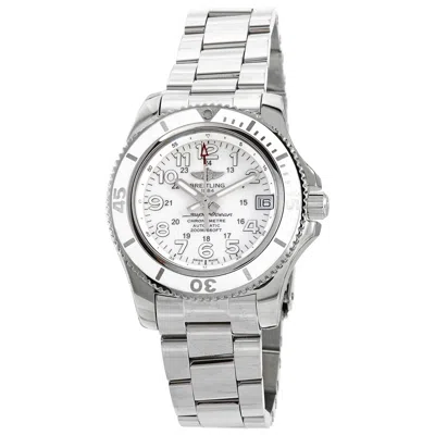 Breitling Superocean Ii Automatic Chronometer Hurricane White Dial 36 Mm Watch A17312d21a1a1 In Metallic