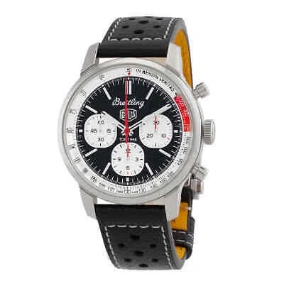 Pre-owned Breitling Top Time B01 Deus Chronograph Automatic Chronometer Black Dial Men's